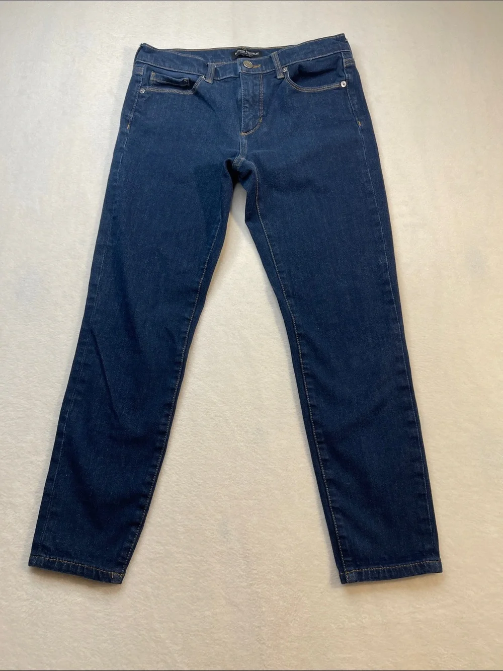 Banana Republic Dark Blue Denim Jeans SKINNY SIZE 27 SHORT WOMENS
